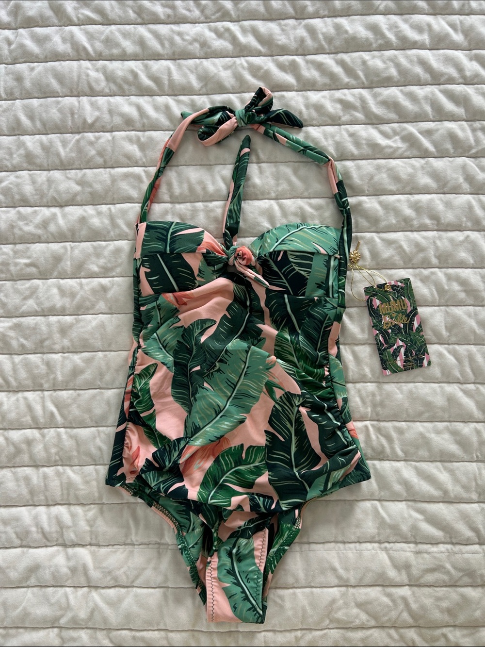 NWT Show Me Your Mumu Barbie Swimsuit Halter Pink XS